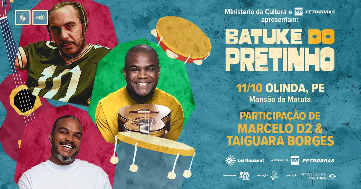 Batuke do Pretinho com part de Marcelo D2 e Taiguara Borges