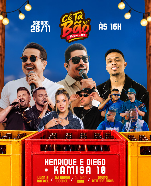 CÊ TÁ BÃO FEST - HENRIQUE E DIEGO E KAMISA 10 | PALCO 360º