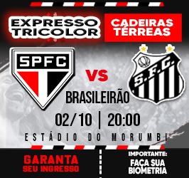 CADEIRA EXPRESSO TRICOLOR – SPFC X SANTOS