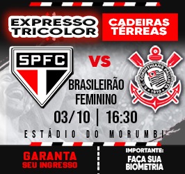 CADEIRA TERREA EXPRESSO TRICOLOR – SPFC X CORINTHIANS