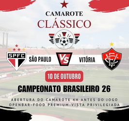 CAMAROTE CLASSICO JOGO SPFC X VITORIA