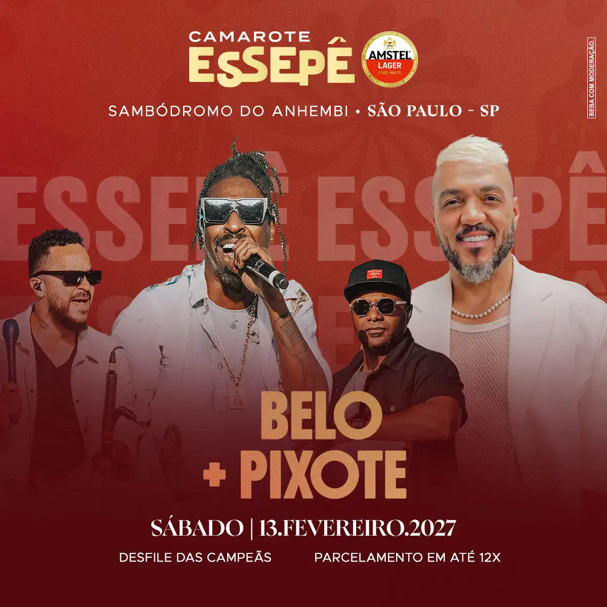 Camarote Essepê 2027 Desfile das Campeãs com Belo
