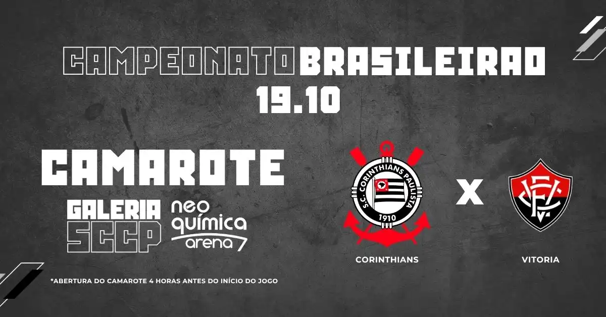 Camarote Galeria SCCP Corinthians x Vitória