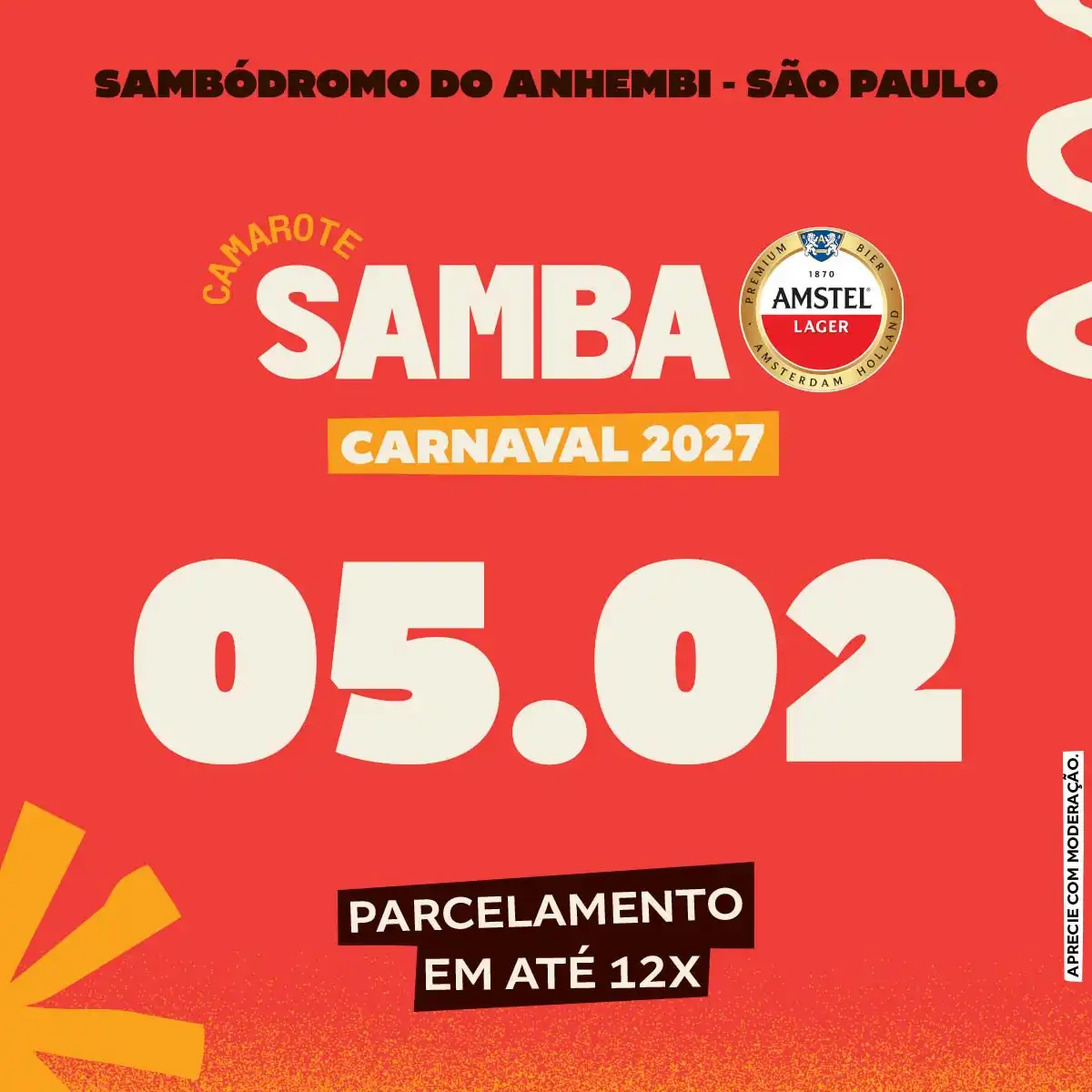 Camarote Samba 2027 Desfile Grupo Especial Sexta