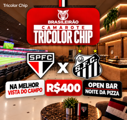 CAMAROTE TRICOLOR CHIP — SPFC X SANTOS
