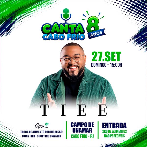 Canta Cabo Frio 8 anos