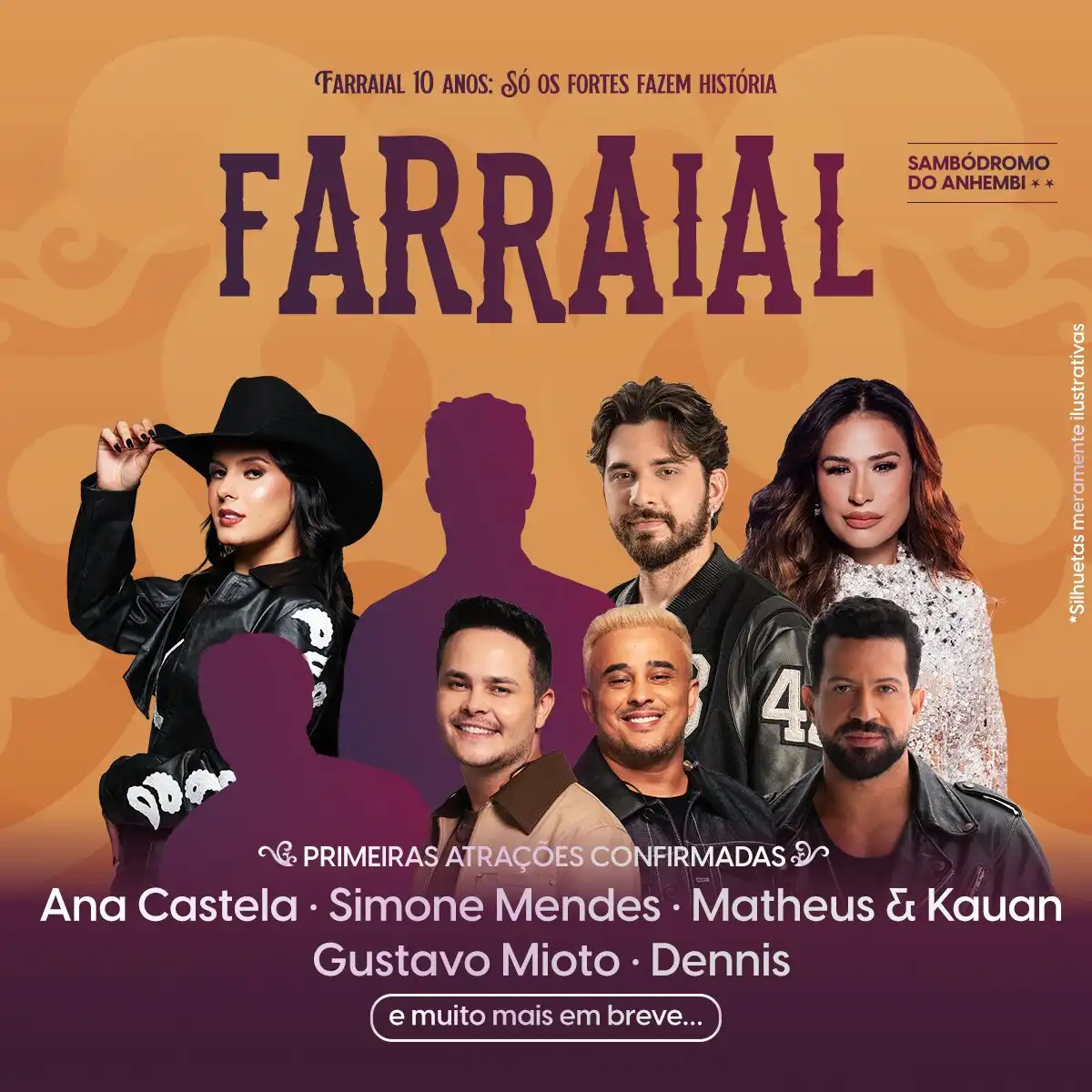 Farraial 2027 com Ana Castela, Simone Mendes, Matheus & Kauan, Dennis DJ e mais