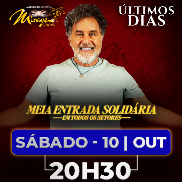 Mirage Circus Sorocaba. SP - 10.OUT às 20h30