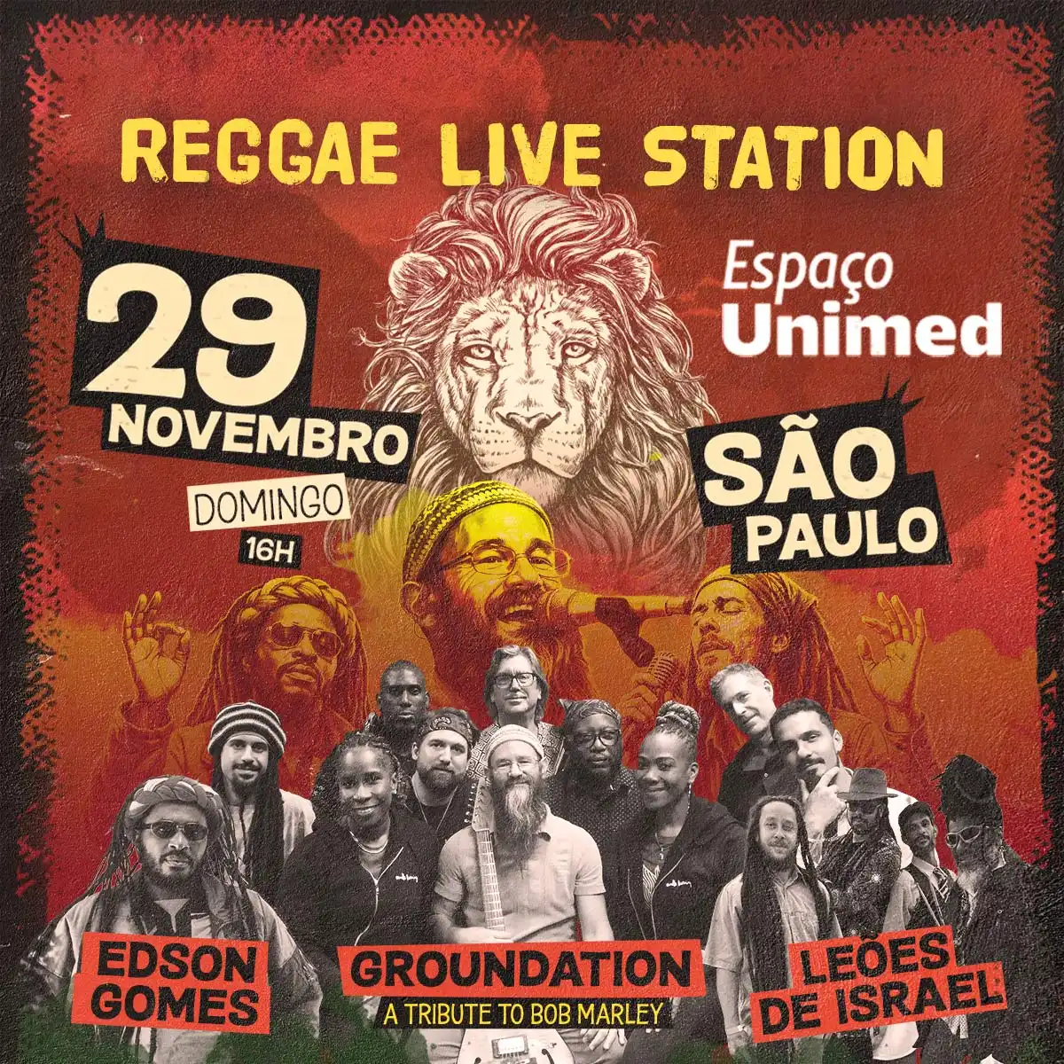 Reggae Live Station com Edson Gomes, Groundation e Leões de Israel