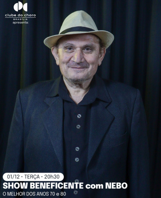 SHOW BENEFICENTE com NEBO – “O MELHOR DOS ANOS 70 e 80”